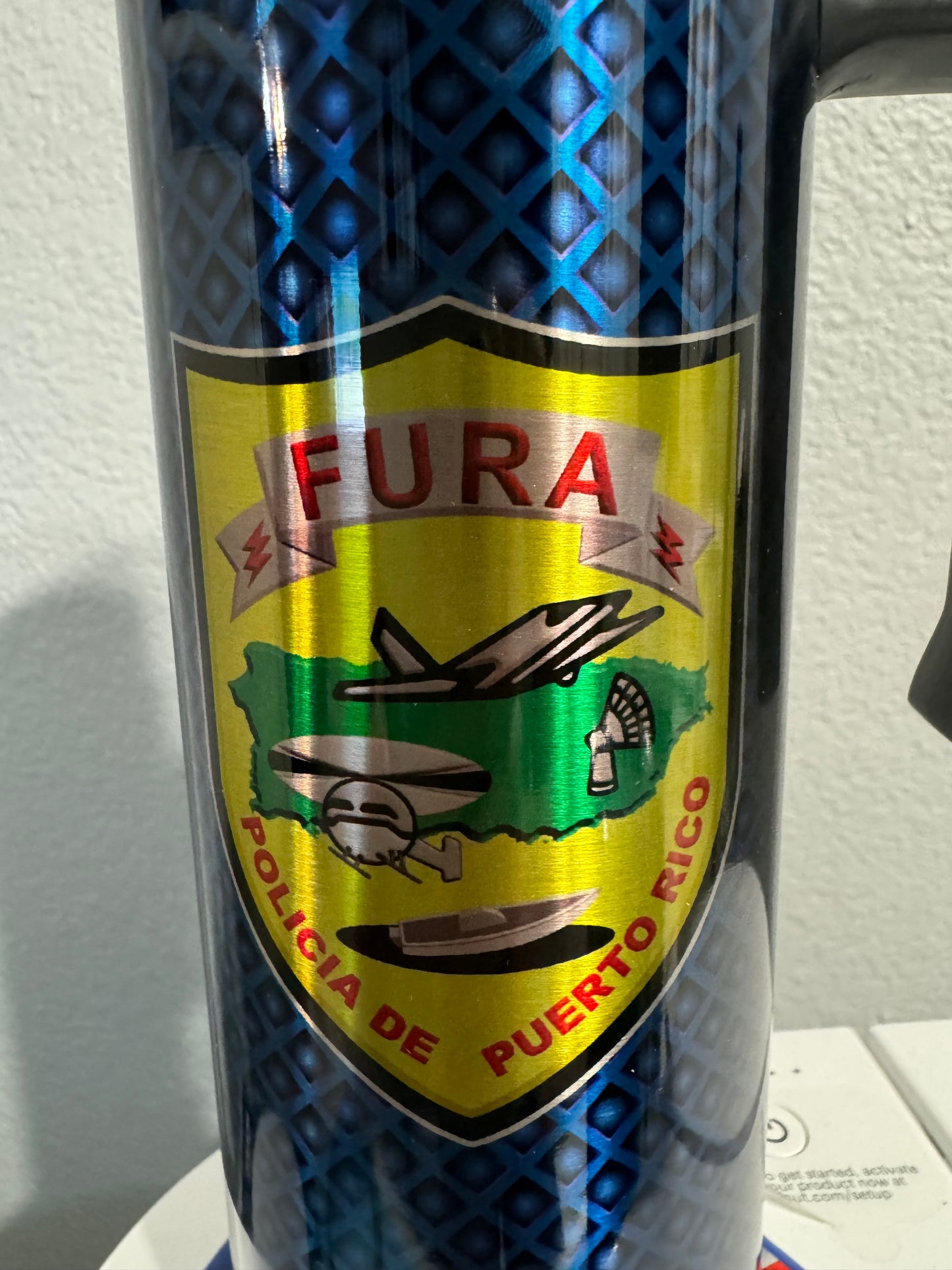 Vaso de la Policia De Puerto Rico 40 oz.