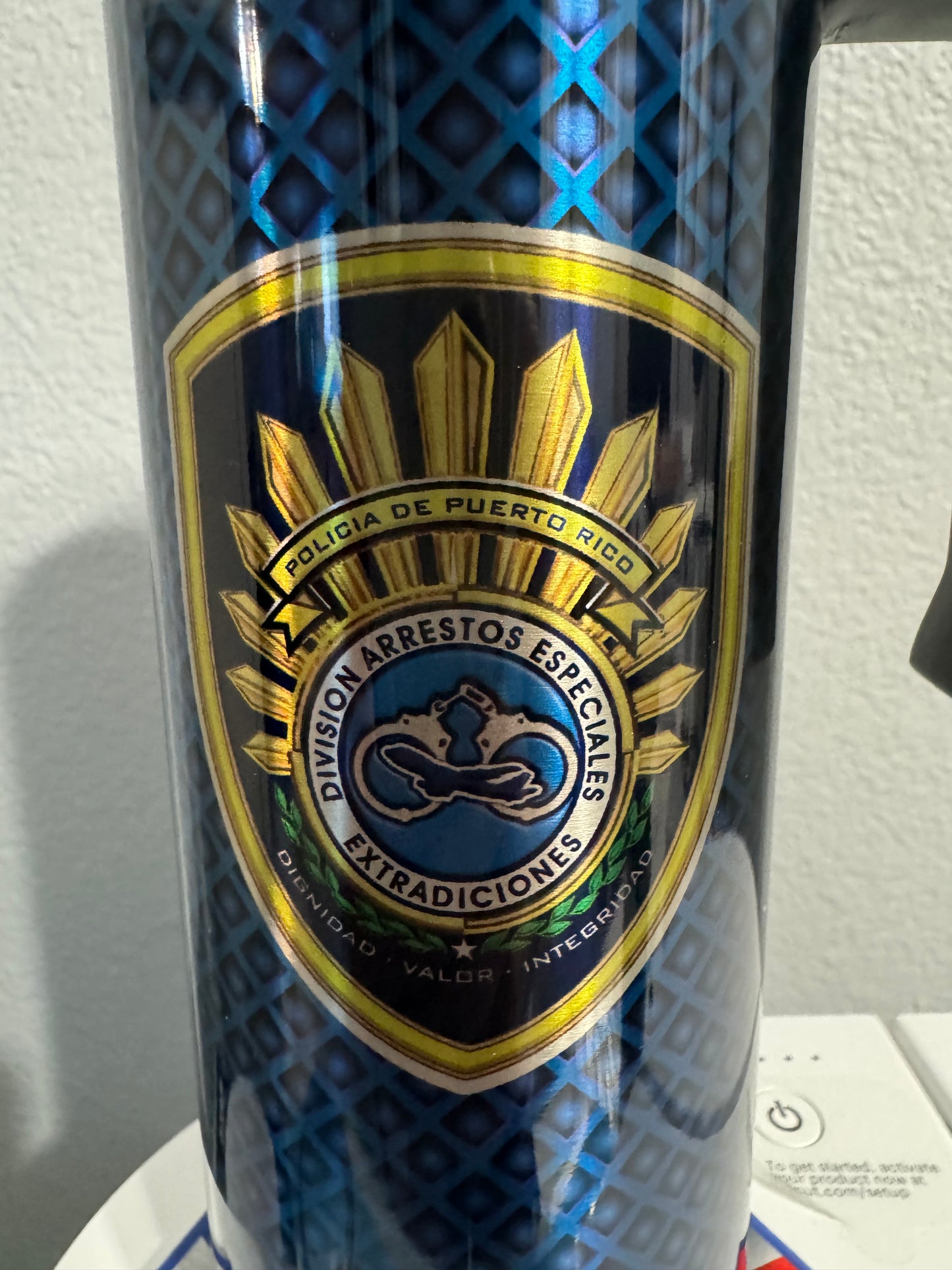 Vaso de la Policia De Puerto Rico 40 oz.