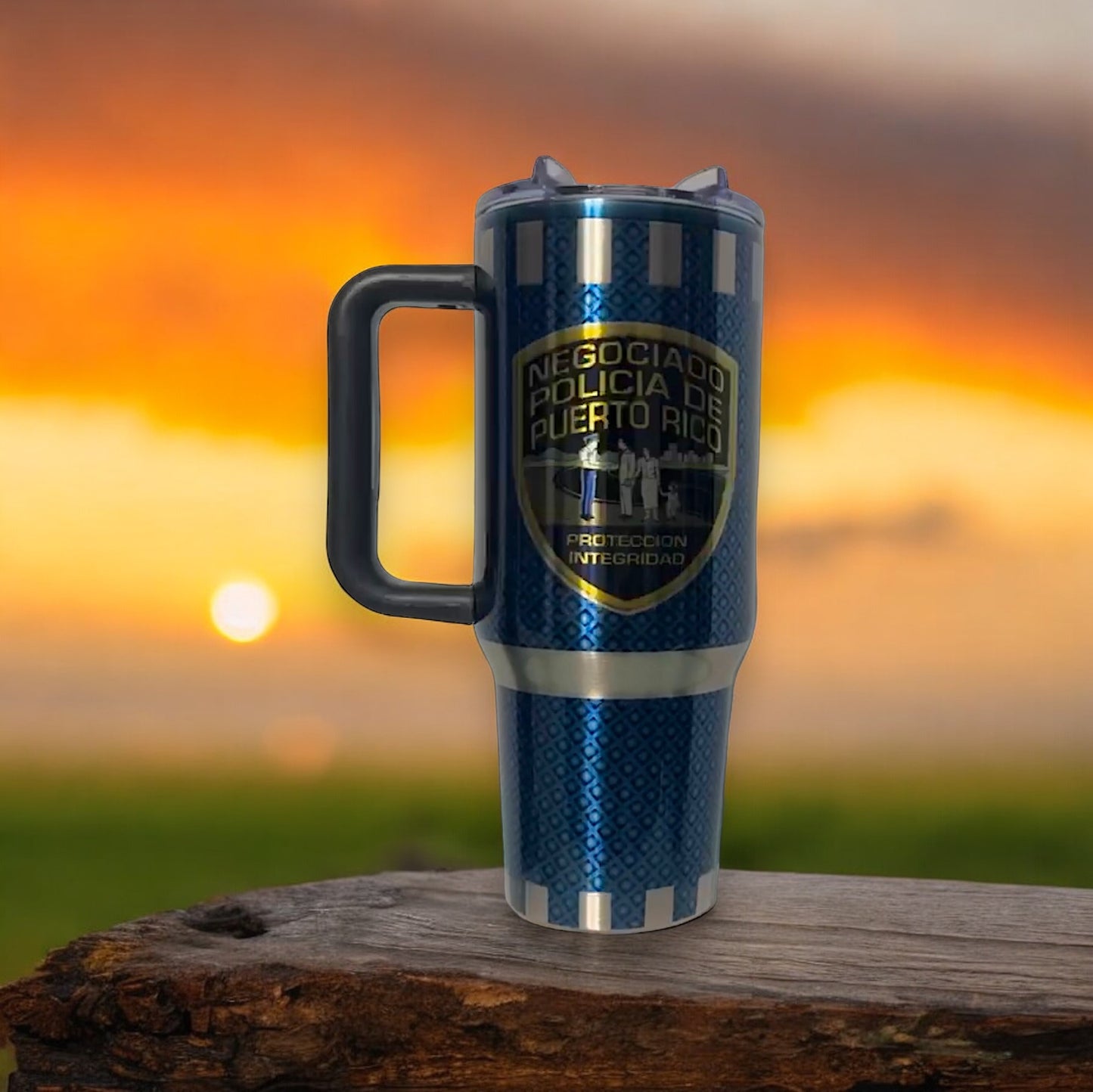 Vaso de la Policia De Puerto Rico 40 oz.
