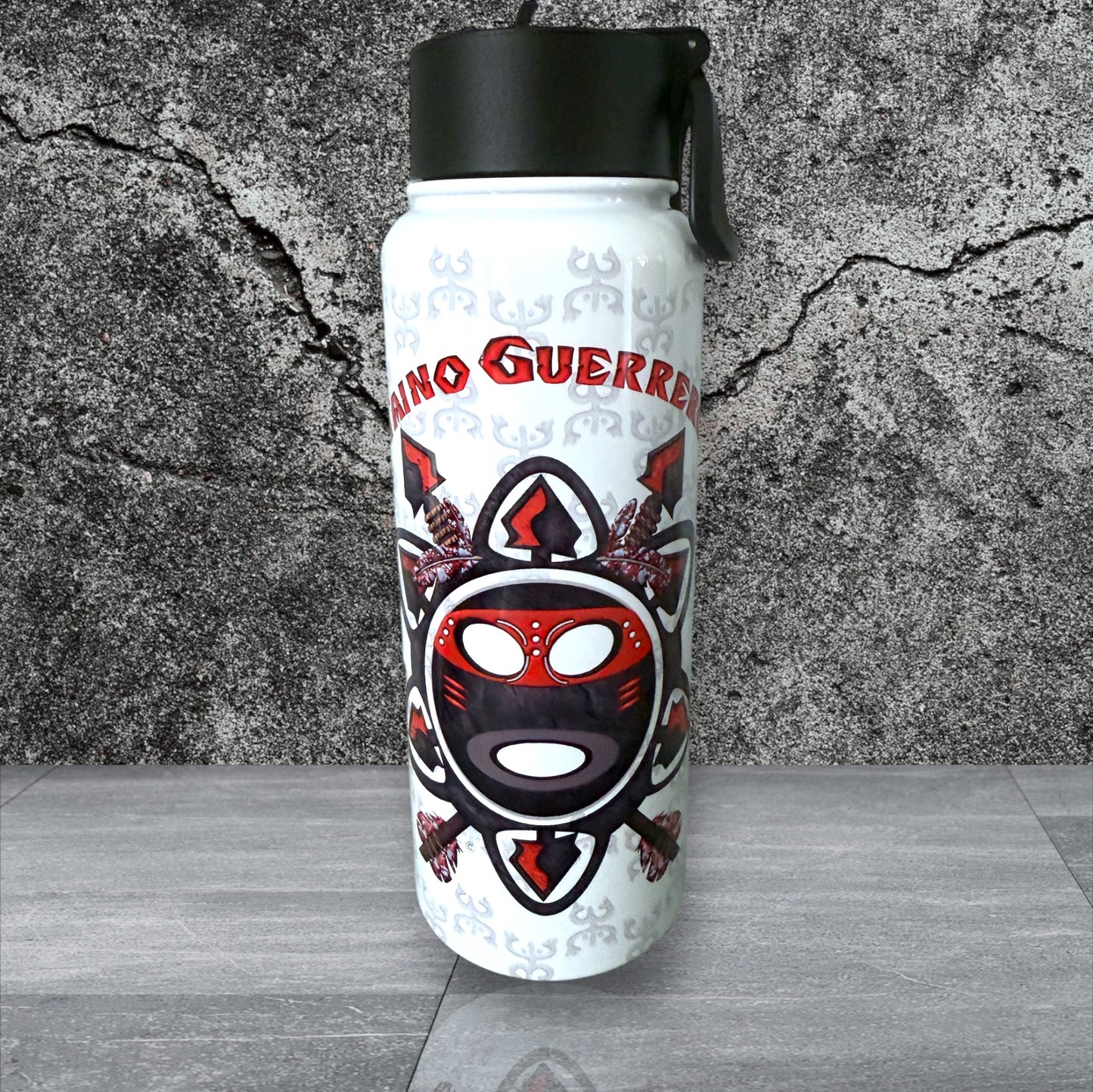 Taino Guerro (Taino Warrior) 30 oz Water Bottle.