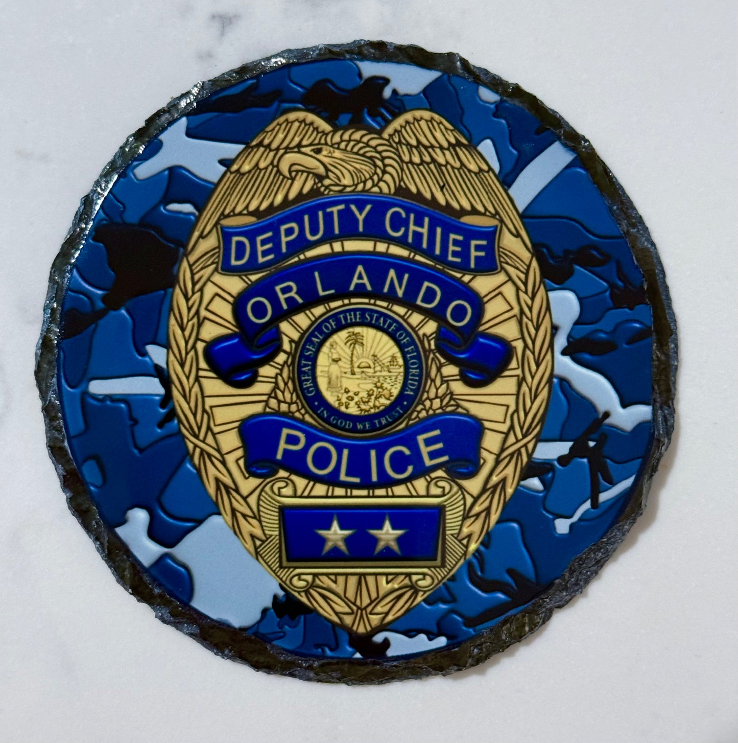 Orlando Police Rock Coasters (various logo units for purchase).