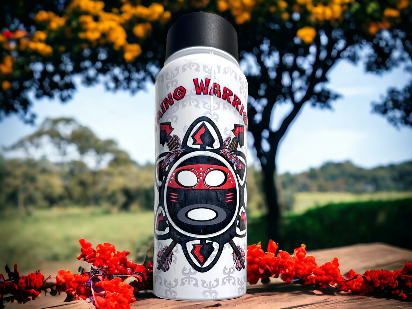 Taino Guerro (Taino Warrior) 30 oz Water Bottle.