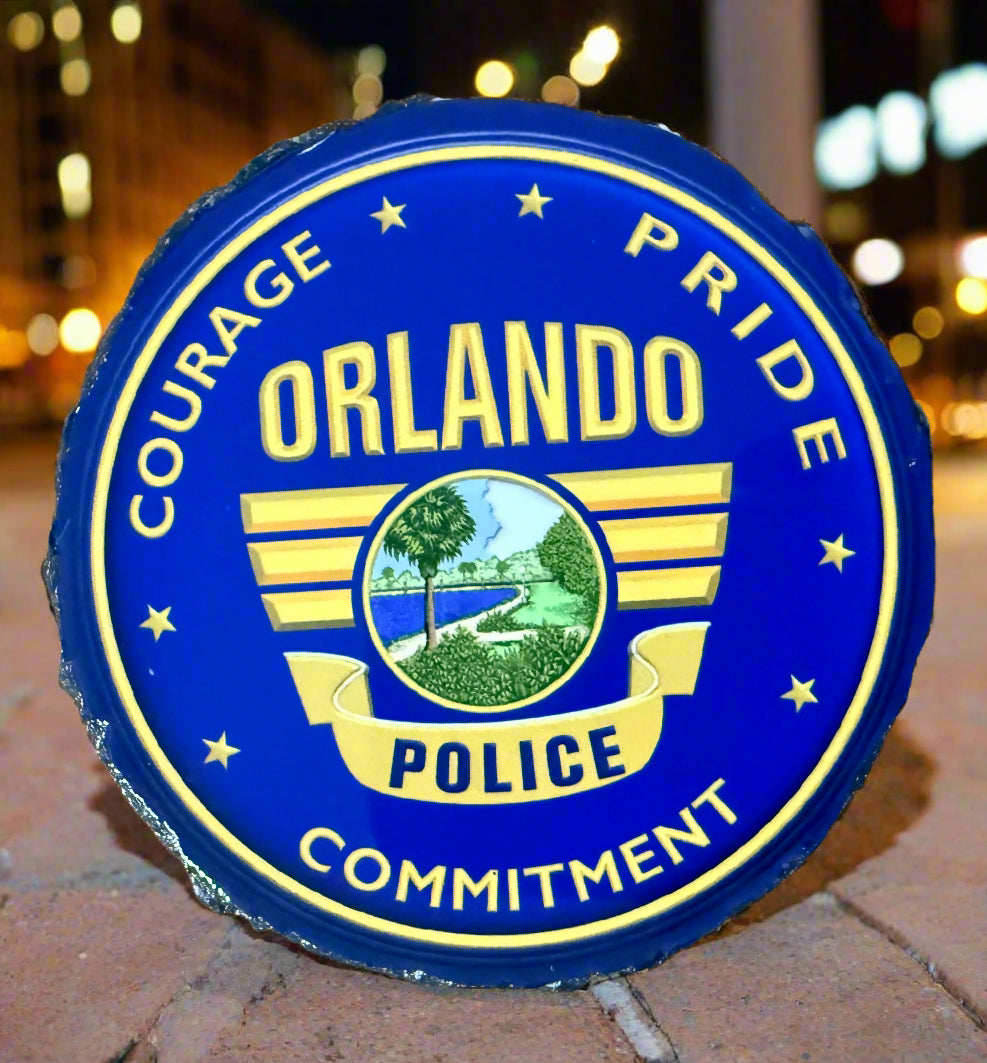 Orlando Police Rock Coasters (various logo units for purchase).