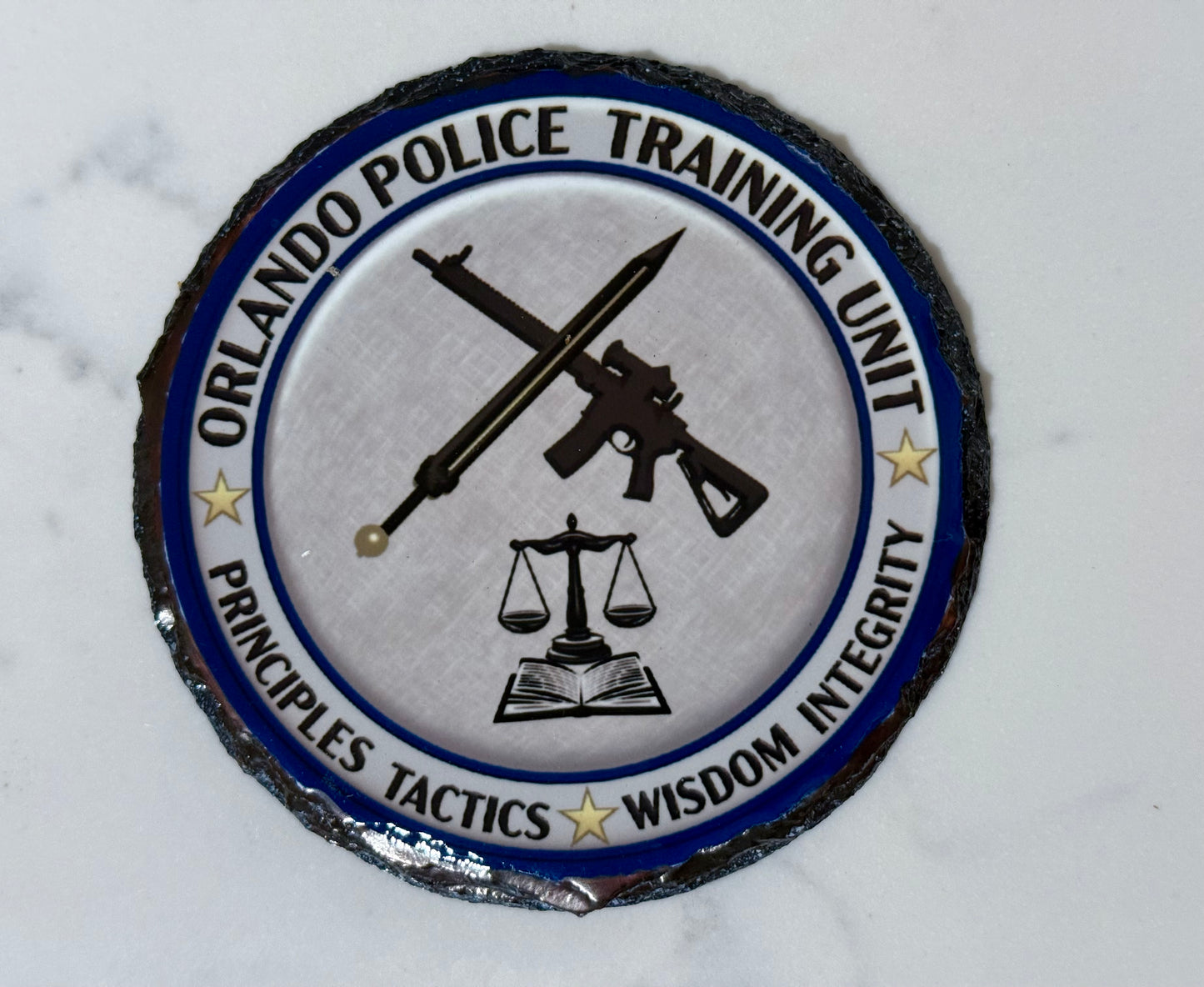 Orlando Police Rock Coasters  (various logo units for purchase).