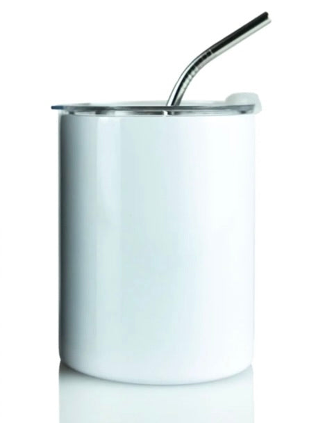 Personalized Tumblers, Mugs and Glass Cans White finish