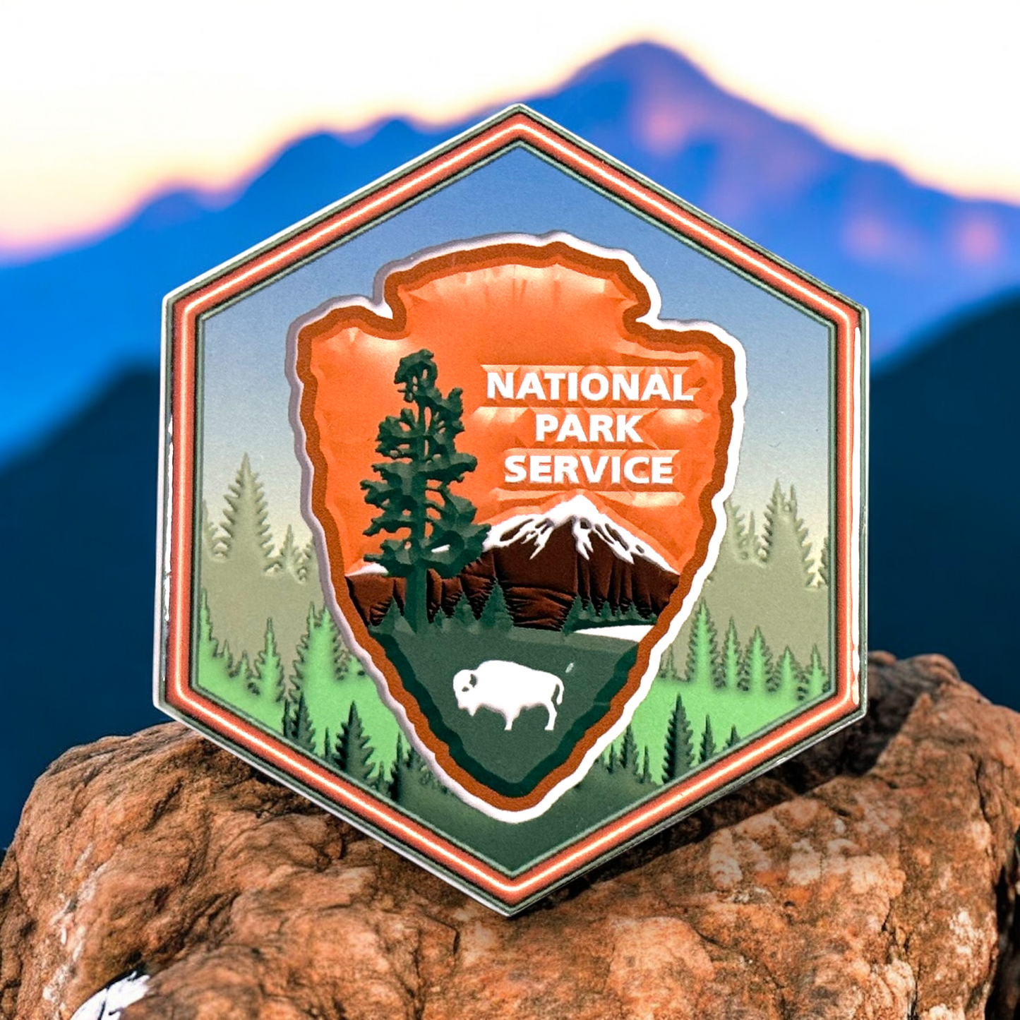 National Park Service Stainless Steel Travel Mug with Coasters